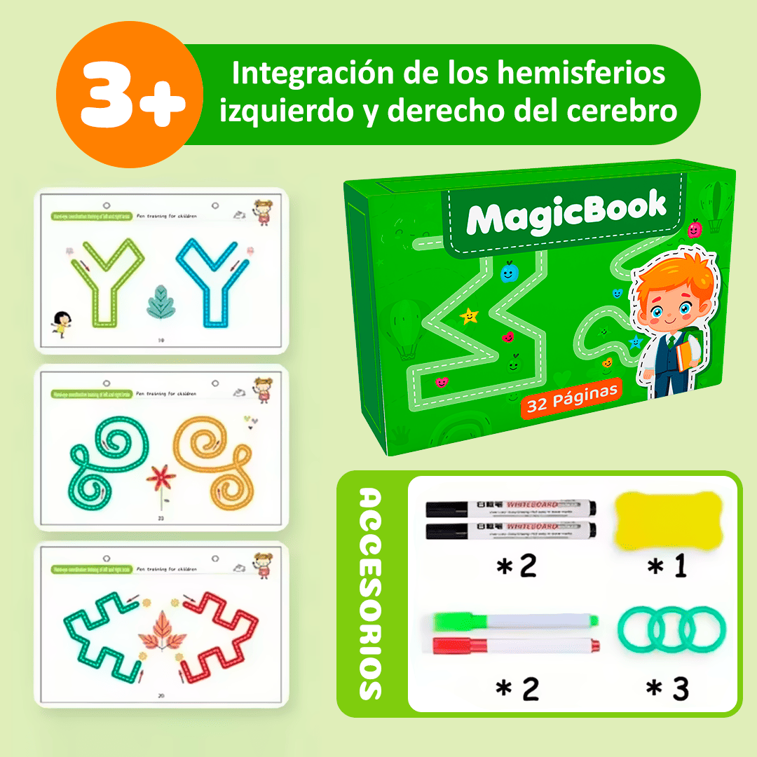 Cuaderno de caligrafía y dibujo infantil MagicBook