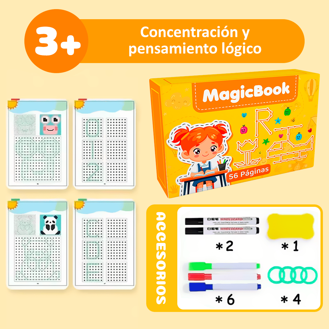 Cuaderno de caligrafía y dibujo infantil MagicBook