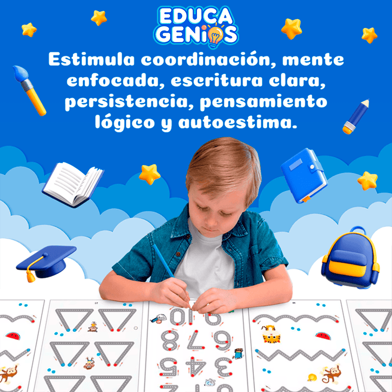 Cuaderno de caligrafía y dibujo infantil MagicBook