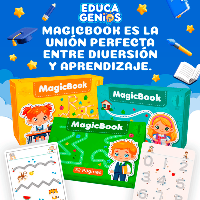 Cuaderno de caligrafía y dibujo infantil MagicBook