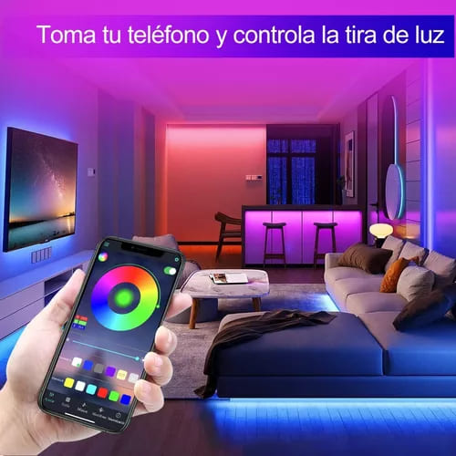 Tira de Luces LED RGB con Conexión y Control