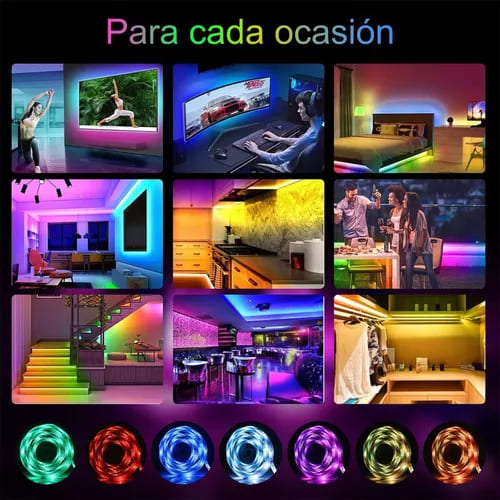 Tira de Luces LED RGB con Conexión y Control