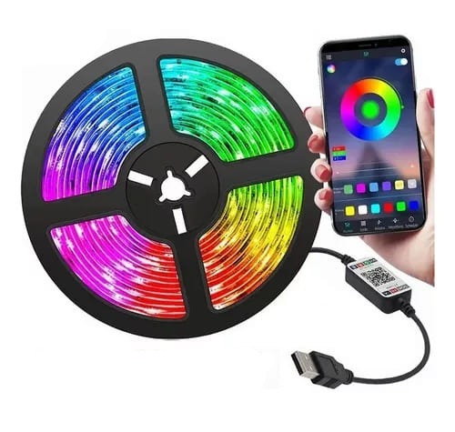 Tira de Luces LED RGB con Conexión y Control