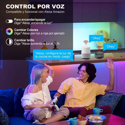 Tira de Luces LED RGB con Conexión y Control